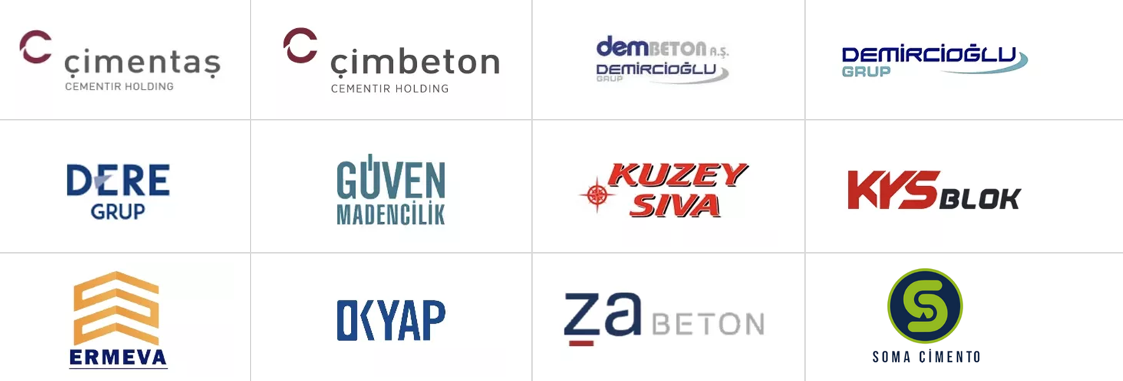 Ema İnşaat Tedarikçilerimiz
